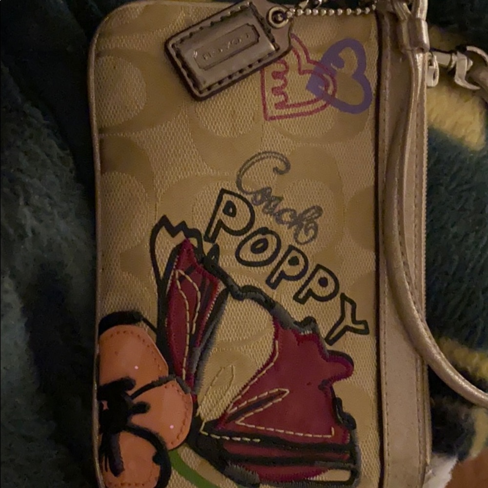 Poppy coach wristlet